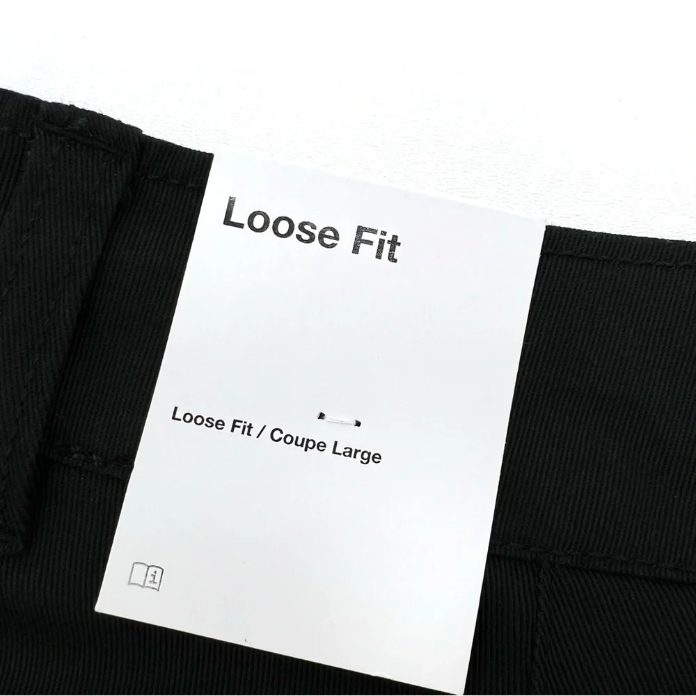 Nike Life Loose Fit Black Chino Pants Men’s Size 32 Medium Cotton New NWT